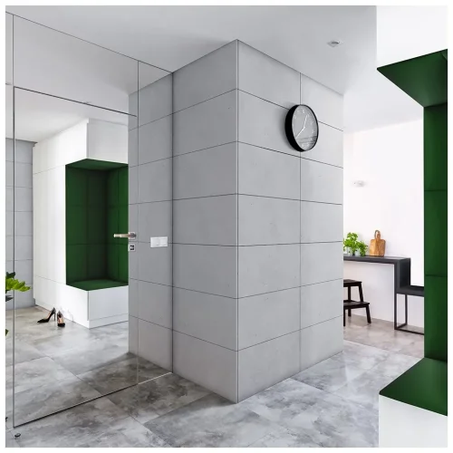 Betonový obklad, Z BETONU, STOCKHOLM 1, světle šedá, 740 x 370 mm, tloušťka 17 mm, 0.54 m2
