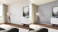 Cihlový obklad, ZE SÁDRY, OXFORD 2, šedá, 210 x 63 mm, tloušťka 6-14 mm, 0,49 m2