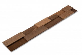 BERKA - THERMO DUB, brúsený povrch, jednotlivé lamely alebo obkladový panel 590 x 90 x 3 a 10 mm (0,0531m²) - drevený obklad
