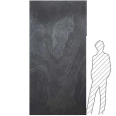Kamenná dýha - Black Slate, 1220 x 3050 x 3 mm Kamenná dýha - Black Slate, 1220 x 3050 x 3 mm