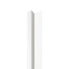 LINEA SLIM 1 drevená lišta na doske - biela | biela, 2650 x 54 x 30 mm
