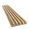 Dřevěné lamely ŠIROKÉ  na DÝHOVANÉ desce (MDF), DUBOVÁ DÝHA, 46 x 300 x 2750 mm (0,825 m2) - Povrchová úprava dýhy: Olejovaná