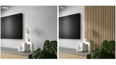 Akustický panel - DUB EURÓPSKY, MDF + CPL PREMIUM, SIVÝ akustický podklad FILC, 300 x 2750 mm