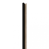 LINEA 1 dřevěná lamela na desce - černá | dub, 2750 x 64 x 40 mm