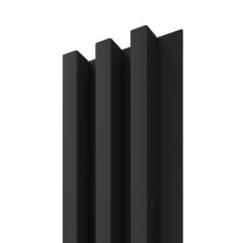 Dřevěná lamela LINEA SLIM 3 - černá / černá