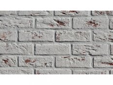 Cihlový obklad, Z BETONU, COUNTRY 680, bílá, 205 x 62 mm, tloušťka 14-17 mm, 1 m2