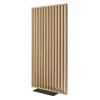 Deliaca lamelová stena s podstavcom - voľne stojaca, 990 x 2005 mm, (MDF), DUB PRÍRODNÝ - Typ lamiel: Kolmé na základňu