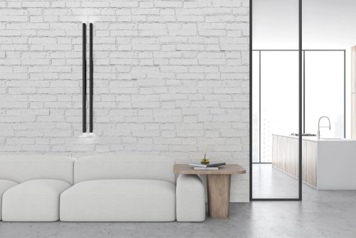 Realizace sádrového obkladu CELLAR – Bílé cihly v moderním pojetí