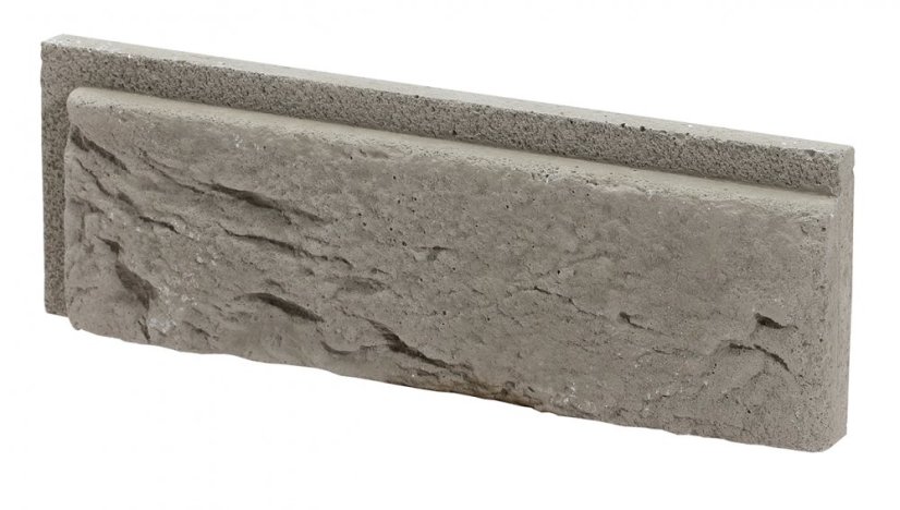 Cihlový obklad, Z BETONU, BOSTON 4 - moonlight, středně šedá, 222 x 73 mm, tloušťka 8-21 mm, 0.52 m2