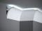 Stropní LED osvětlovací lišta, NEPŘÍMÉ OSVĚTLENÍ, tvrdý plast PolyForce (HD Polymer), základní bílý nátěr (přetíratelný), 130 x 91 x 2000 mm