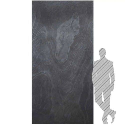 Kamenná dýha - Black Slate, 1220 x 3050 x 3 mm