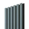 Akustický panel ACOUSTIC LINE - smoke blue | čierny, 2650 x 245 x 22 mm, lamely MDF + FINISH FOLIE, akustický podklad FILC