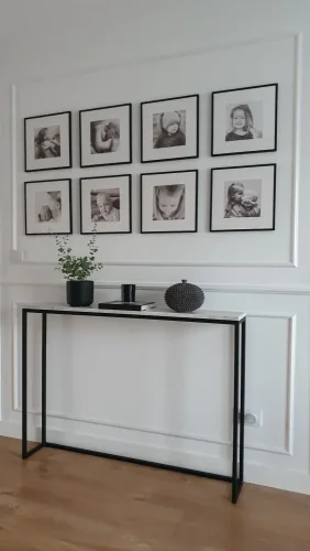 Nástěnná lišta - hladká, tvrdý plast Polyforce (HD Polymer), základní bílý nátěr (přetíratelný), 22 x 10 x 2000 mm