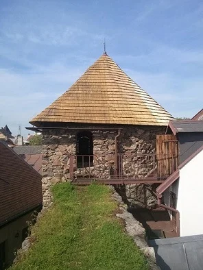 Hradby Polička, dřevěný šindel, 2014