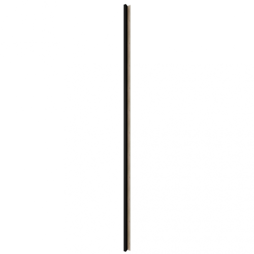 LINEA 1 dřevěná lamela na desce - černá | dub, 2750 x 64 x 40 mm