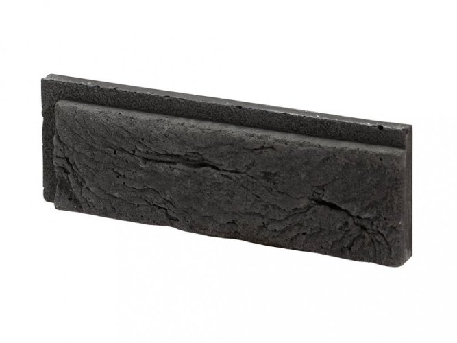 Cihlový obklad, Z BETONU, BOSTON 5 - graphite, tmavě šedá, 222 x 73 mm, tloušťka 8-21 mm, 0.52 m2
