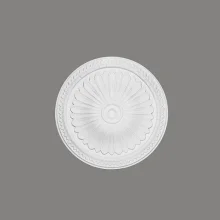 Rozeta - průměr 380 mm, hloubka 45 mm, maximální šířka řezaného otvoru 75 mm