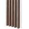 Dřevěné lamely ŠIROKÉ na BÍLÉ desce (MDF), OŘECH DÝHA, 46 x 300 x 2750 mm (0,825 m2)