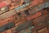 Drevená lodná mozaika - obkladový panel 600 x 300 x 7 - 14 mm (0,18 m²)