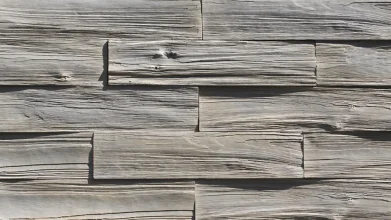 Betónový obklad, Z BETÓNU, TIMBER 3, stredne sivá, 530 x 117 mm, hrúbka 12-28 mm, 0.43 m2