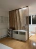Dělící lamelová stěna - DUB WOTAN, (kompletní sada), MDF + FINISH FOLIE, 29 předpřipravených šířek od 510 do 2750 mm, libovolná výška (maximálně 2750 mm), 70 mm tloušťka příčky - Typ lamel: V úhlu 45° k základně