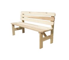 VIKING zahradní lavice dřevěná z masivní borovice 1500 / 1800 / 2000 mm