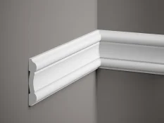 Nástenná lišta – HLADKÁ, tvrdý plast ProFoam® (polyuretán), základný biely náter (pretierateľný), 81 x 19 x 2000 mm Nástenná lišta – HLADKÁ, tvrdý plast ProFoam® (polyuretán), základný biely náter (pretierateľný), 81 x 19 x 2000 mm