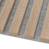 Akustický panel - DUB SONOMA, MDF + FÓLIA FINISH 3D, SIVÝ akustický podklad FILC, 300 x 2750 mm