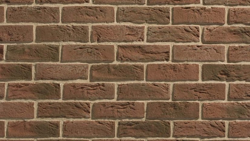 Cihlový obklad, Z BETONU, COUNTRY 640, hnědá, 205 x 62 mm, tloušťka 14-17 mm, 1 m2