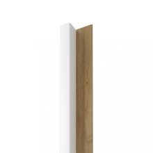 Dřevěná lamela LINEA SLIM 1 - bílá / dub