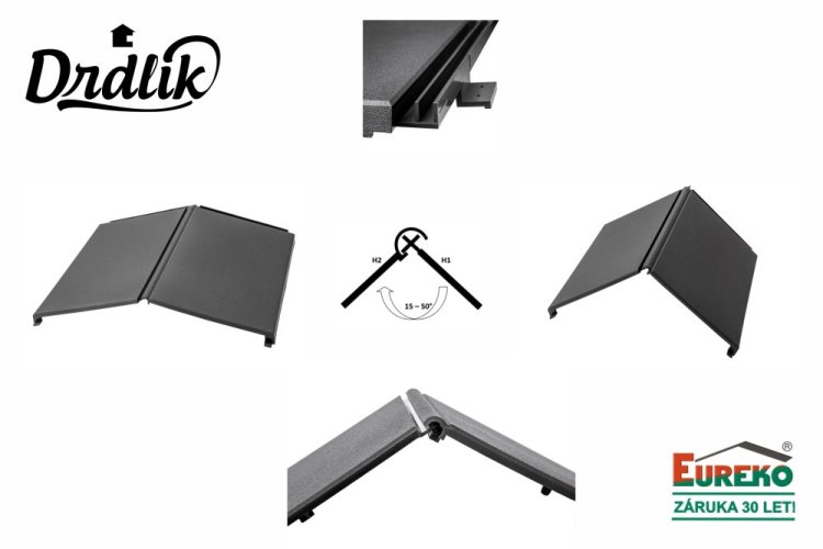 Univerzálny hrebenáč pre plastovú krytinu (MODERNA a CPS)