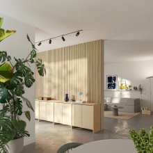 Dýhované MDF profily na stěnu