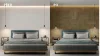 Lamelový panel DALEN - DUBOVÁ DÝHA, 600 x 300 x 11 mm, ČERNÝ MDF PANEL
