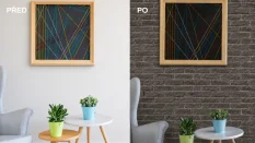 Cihlový obklad, Z BETONU, COUNTRY 743, šedá, 205 x 62 mm, tloušťka 14-17 mm, 1 m2