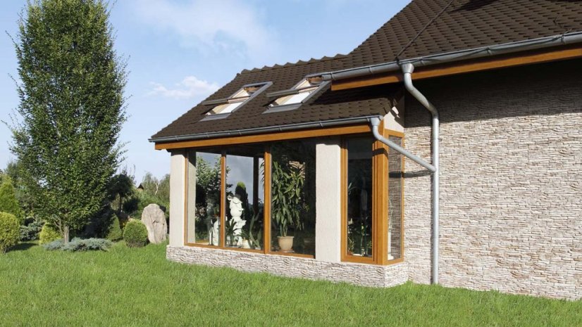 Betonový obklad, ROH, Z BETONU, CALIFORNIA 1 - desert, hnědá, 117 - 360 x 150 mm,  tloušťka 12-33 mm, 0.43 m2