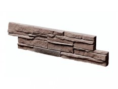 Betonový obklad, Z BETONU, KENYA 2, středně hnědá, 533 x 120 mm, tloušťka 16-33 mm, 0.40 m2