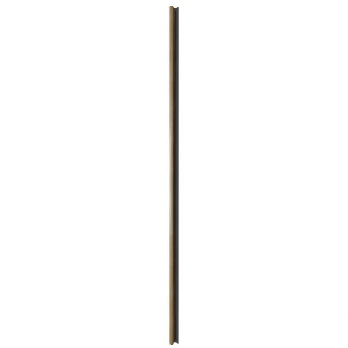 LINEA SLIM 1 dřevěná lamela na desce  - dub | černá, 2650 x 54 x 30 mm