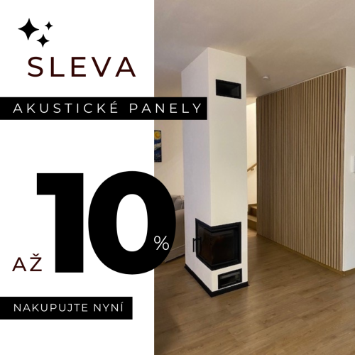 Akustické panely se slevou až 10 %