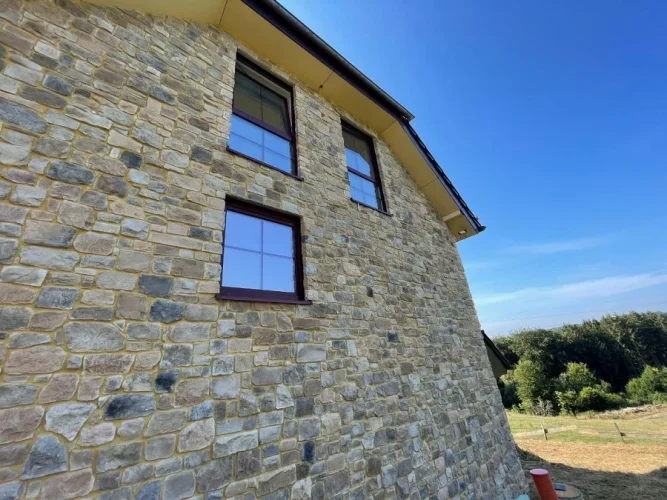 Kamenný obklad, Z BETONU, MIX Country, různé odstíny hnědé, 70 – 600 x 20 – 300 mm, tloušťka 10 - 60 mm, 1 m2