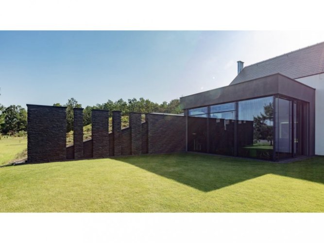 Betonový obklad, Z BETONU, SIERRA 3, šedá, 80 x 550 mm, tloušťka 12-32 mm, 0.4 m2