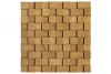 DUBOVÝ obraz 30 x 30 mm -  dřevěná mozaika 3D na samolepícím podkladu