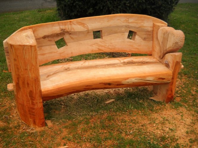 Lavice 14 dřevořezba 130 cm