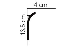 Stropní LED osvětlovací lišta, NEPŘÍMÉ OSVĚTLENÍ, tvrdý plast PolyForce (HD Polymer), základní bílý nátěr (přetíratelný), 135 x 40 x 2000 mm Stropní LED osvětlovací lišta, NEPŘÍMÉ OSVĚTLENÍ, tvrdý plast PolyForce (HD Polymer), základní bílý nátěr (přetíratelný), 135 x 40 x 2000 mm