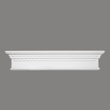 Horní díl k orámování - tvrdý plast ProFoam® (Polyuretan), základní bílý nátěr (přetíratelný), 250 x 1240 x 88 mm
