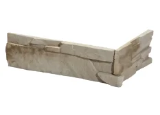 Betónový obklad, ROH, Z BETÓNU, MADERA 1, hnedosivá, 180 x 320 mm, hrúbka 8-23 mm, 0.46 m2