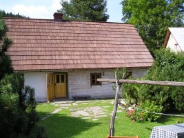 Holčovice, dřevěný šindel, 2004