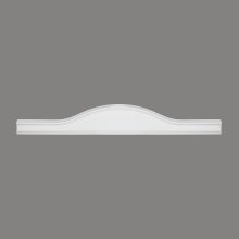 Horní díl k orámování - tvrdý plast ProFoam® (Polyuretan), základní bílý nátěr (přetíratelný), 195 x 1250 x 30 mm