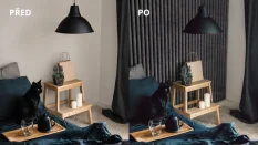LINEA SLIM 3 dřevěná lamely na desce - urban | černá, 2650 x 150 x 30 mm