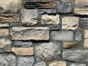 Kamenný obklad, Z BETONU, MIX Alpina, šedohnědá, 70 – 600 x 10 – 300 mm, tloušťka 10 - 60 mm, 0,75 m2