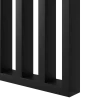 Dělící lamelová stěna s podstavcem - volně stojící, 990 x 2005 mm, (MDF), ČERNÁ